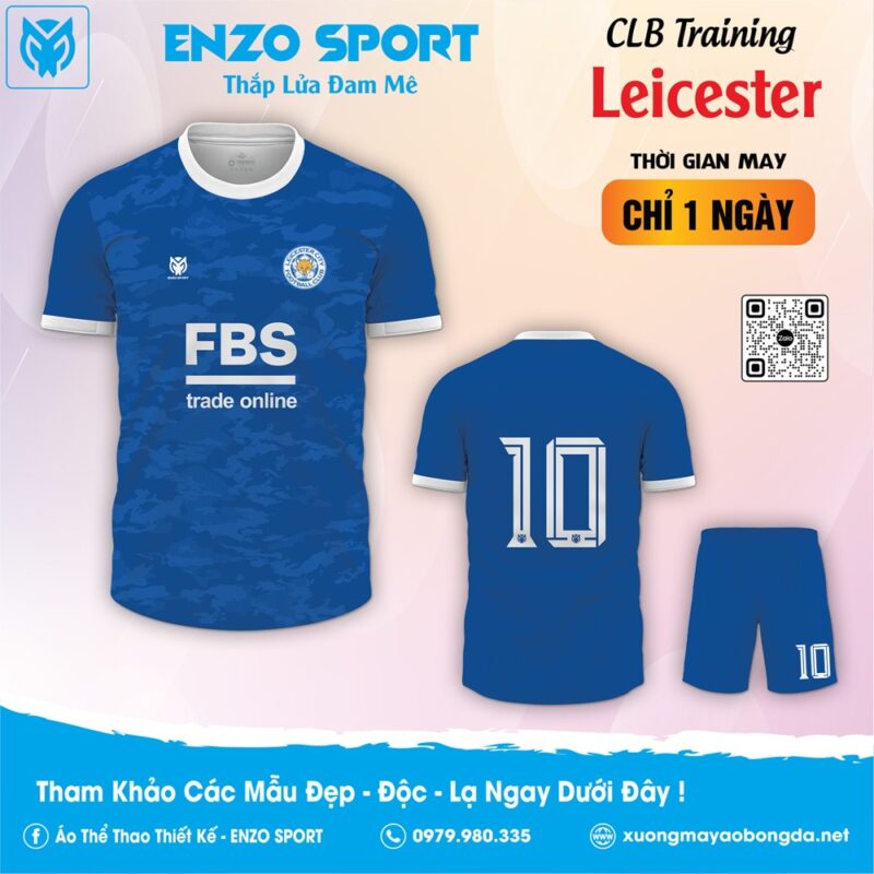 Quần áo CLB Leicester City 2023/24 training xanh bích