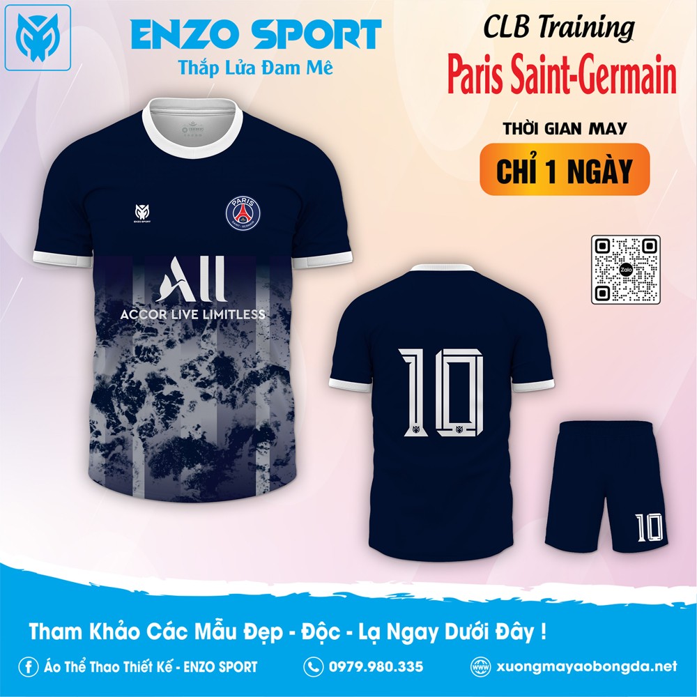 Quần áo đá bóng PSG Training đẹp