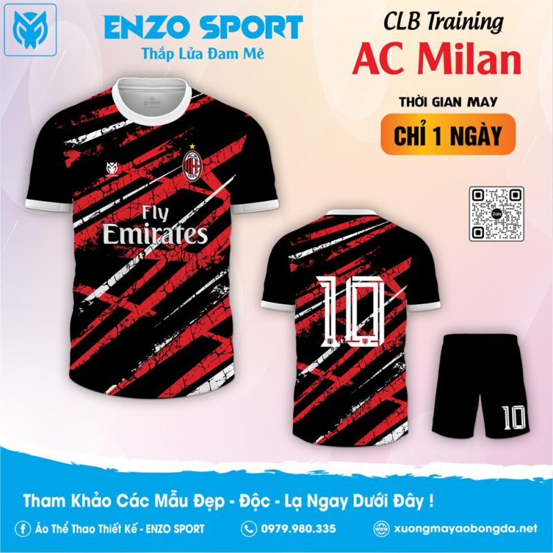 Trang Phục Thi Đấu CLB AC Milan Training mới