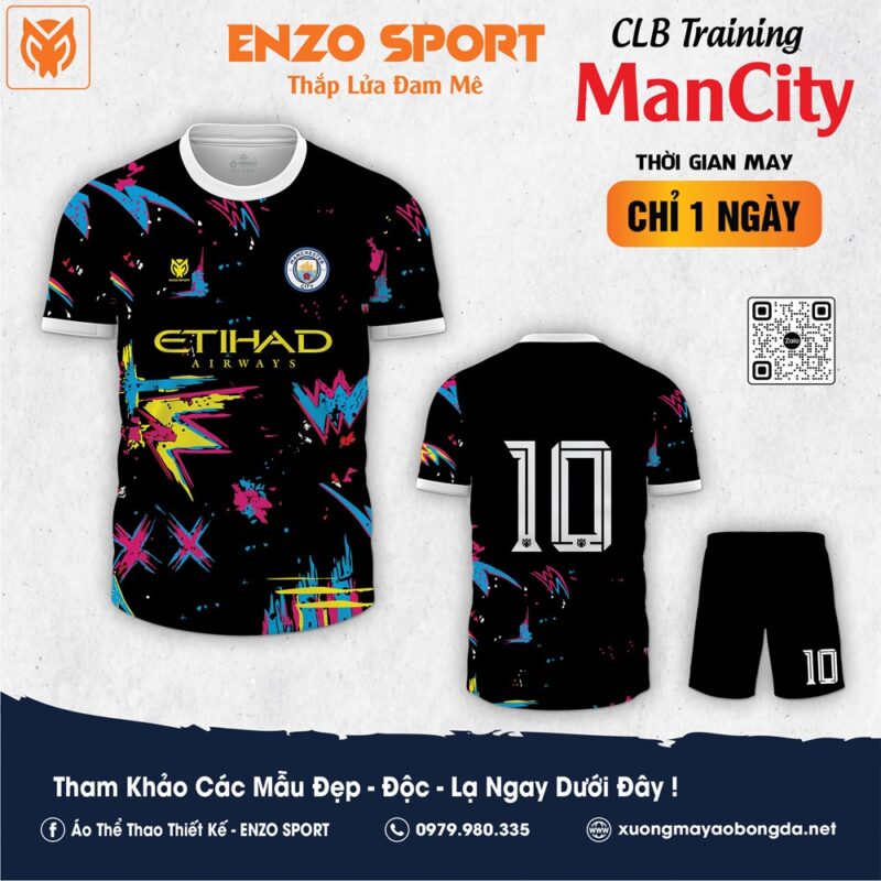 Mẫu áo clb Man City đẹp