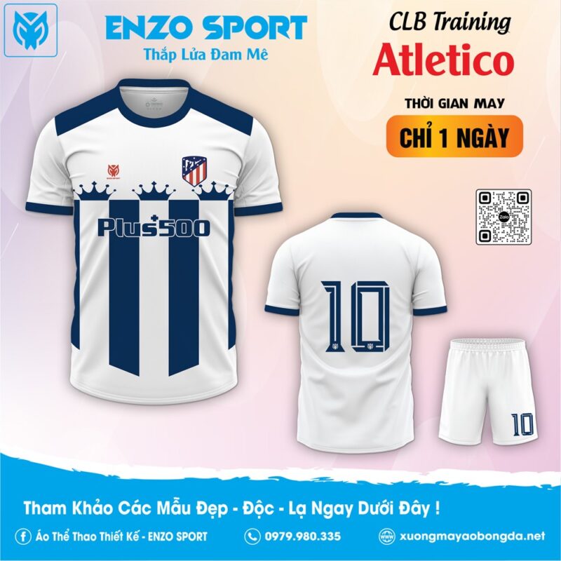 Áo đấu CLB Atletico màu trắng