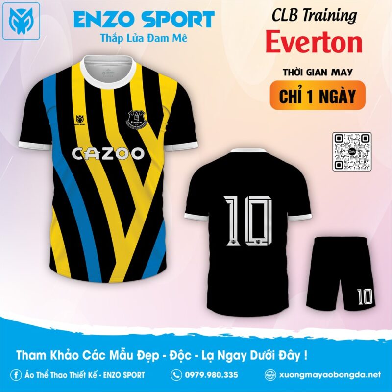 Mẫu áo thi đấu mới CLB Everton