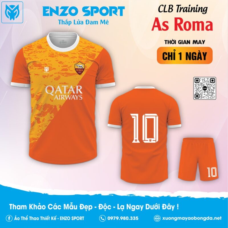 Áo đấu CLB As Roma Training mới lạ