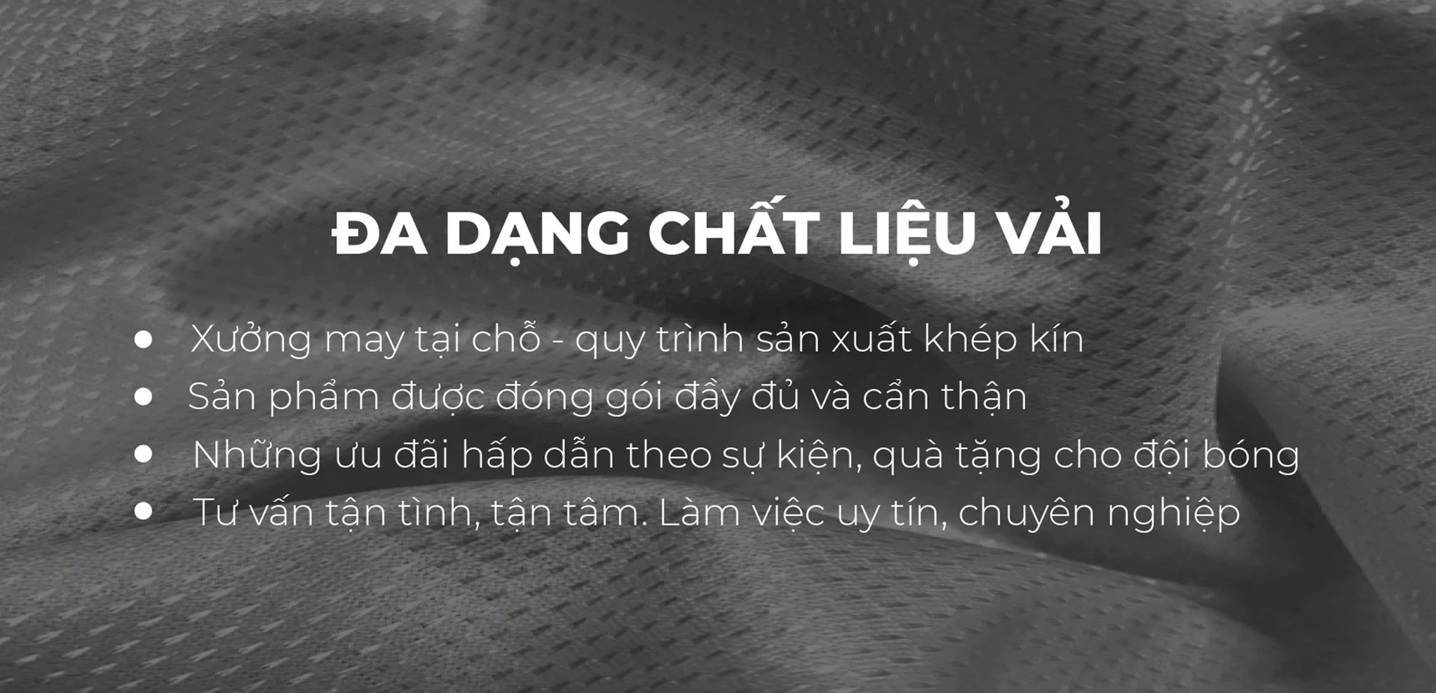 Chất vải may áo bóng đá