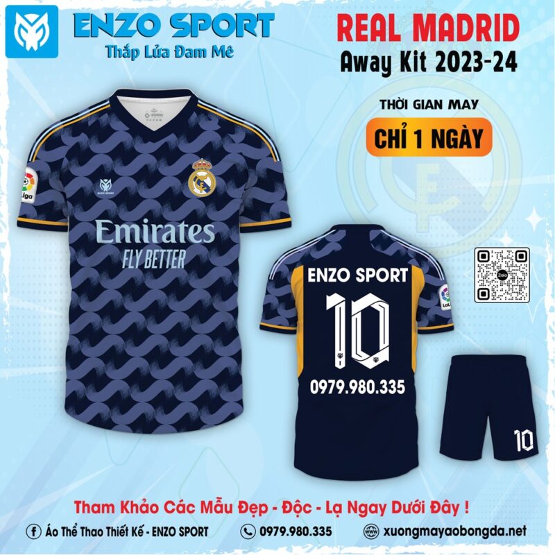 Áo bóng đá clb Real Madrid 2023