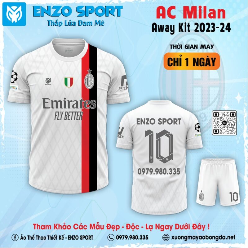 Thiết kế áo clb AC Milan