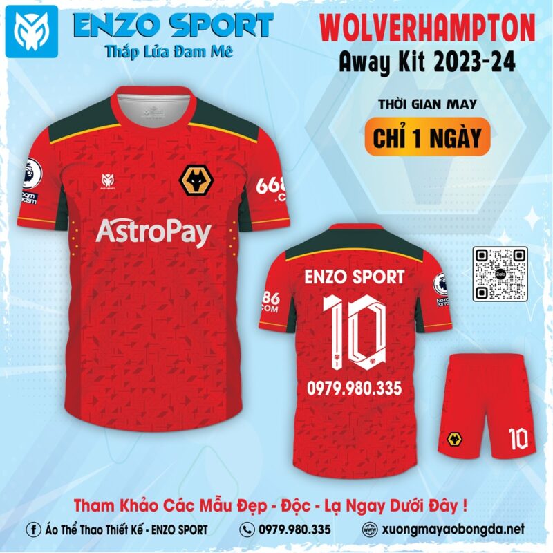 May áo đấu Wolverhampton giá rẻ